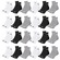 Kit Meia Cano Médio Puma Esportiva - 24 Pares - Masculino CINZA/BRANCO