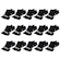 Kit Meia Sapatilha Puma Esportiva - 15 Pares - Feminino PRETO