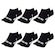 Kit Meia Sapatilha Puma Esportiva - 6 Pares - Feminino PRETO