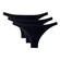 Kit 3x Calcinhas Tanga She Microfibra sem Costura - Adulto PRETO