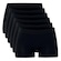 Kit 6 Calcinhas She Boyshots Microfibra sem Costura Adulto PRETO