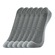 Kit Meias Sapatilha She Invisível - 6 Pares - Adulto CINZA/CINZA CLA