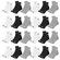 Kit Meia Cano Médio Puma Esportiva - 24 Pares - Feminino CINZA/BRANCO