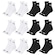 Kit Meia Cano Médio Puma Esportiva - 12 Pares - Feminino BRANCO/PRETO