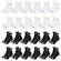 Kit Meia Cano Médio Puma Esportiva - 24 Pares - Feminino BRANCO/PRETO