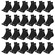 Kit Meia Cano Médio Puma Esportiva - 24 Pares - Feminino PRETO