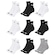Kit Meia Cano Médio Puma Esportiva - 9 Pares - Feminino BRANCO/PRETO