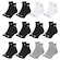 Kit Meia Cano Médio Puma Esportiva - 12 Pares - Feminino PRETO/CINZA