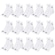 Kit Meia Cano Médio Puma Esportiva - 15 Pares - Feminino BRANCO