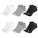 Kit Meia Sapatilha Puma Invisível - 6 Pares - Infantil BRANCO/CINZA