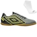 Kit Chuteira Futsal Umbro Mutant + Meia - Adulto CINZA/VERDE