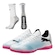 Chuteira Futsal Puma Future 7 Play It + Meia Antiderrapante - Adulto PRETO/BRANCO