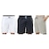 Kit Bermuda Elite Comfort - 3 Unidades - Masculina BRANCO/PRETO