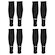 Kit de Canelitos Penalty Storm com 4 Pares - Infantil PRETO