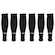 Kit de Canelitos Penalty Storm com 3 Pares - Infantil PRETO
