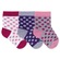 Kit 3 Pares Meia Bebê Mash Infantil Estampada Algodão Punho ROSA ESCURO