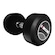 Dumbbell Emborrachado Kikos - 10Kg PRETO