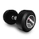 Dumbbell Emborrachado Kikos - 30Kg PRETO