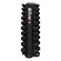 Torre de Halter Kikos Sextavado Emborrachado de 1 a 10Kg PRETO