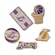 Jibbitz? Crocs NBA Los Angeles Lakers Pack 5 BRANCO