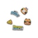 Jibbitz? Crocs Line Friends Pack 5 BRANCO