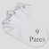 Kit Meias Lupo Walk Cano Curto - 9 Pares - Adulto BRANCO