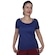 Camiseta Selene Básica Poliamida - Feminina MARINHO/VERDE/BRANCO