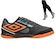 Kit Chuteira Futsal Umbro Pro 5 Bump Club + Meião - Adulto PRETO/LARANJA