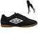 Chuteira Futsal Umbro Neo Striker + Meião - Adulto PRETO/BRANCO