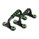Apoio Fixo de Braço Flexibility Poker PRETO/VERDE