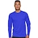 Camiseta Slim Fitness Manga Longa UV Proteção Solar Fator 50 Tecido Gelado - Masculina AZUL