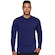 Camiseta Slim Fitness Manga Longa UV Proteção Solar Fator 50 Tecido Gelado - Masculina AZUL ESCURO