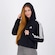 Blusão de Moletom com Capuz adidas 3 Stripes - Feminino PRETO/BRANCO