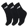 Kit Meias New Balance Lifestyle Basic com 3 Pares - 35 a 38 - Adulto PRETO