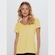 Camiseta Bodyforsure Decote Essentials - Feminina AMARELO