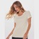 Camiseta Bodyforsure Lisa Essentials - Feminina BEGE/PRETO