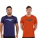 Kit de Camisetas Penalty X - Masculino - 2 unidades AZUL ESC/LARANJA