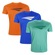 Kit Camiseta Penalty X - 3 Unidades - Masculina VERDE/LARANJA