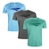 Kit Camiseta Penalty X - 3 Unidades - Masculina AZUL/VERDE