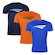 Kit de Camisetas Penalty X - Masculino - 3 unidades AZUL ESC/AZUL