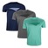 Kit Camiseta Penalty X - 3 Unidades - Masculina CINZA/VERDE