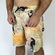 Bermuda Hurley Phantom Block Party 18 Areia - Masculina BEGE