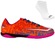 Kit Chuteira Futsal Topper Resenha + Meia - Adulto LARANJA/ROSA