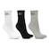 Meia Cano Médio Olympikus - 3 Pares - Feminina PRETO/BRANCO