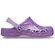 Sandália Crocs Baya Glitter Clog K Orchid - Infantil Lilas