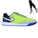 Kit Chuteira Futsal Topper Dominator Pro V + Par de Meiões - Adulto VERDE/AZUL