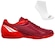 Kit Chuteira Futsal Penalty Viento Y-2 + Meia - Adulto VERMELHO/BRANCO