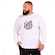 Camiseta Santos Oficial Classic Manga Longa Plus Size Surf Center Masculina BRANCO