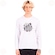Camiseta Santos Oficial Manga Longa Escudo Peito Surf Center Masculina BRANCO