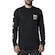 Camiseta Manga Longa Rvca Cousin Of Death Ls - Masculina PRETO